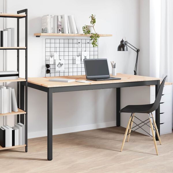 vidaXL Matbord Naturf&auml;rg 150 x 90 x 75 cm Massiv furu