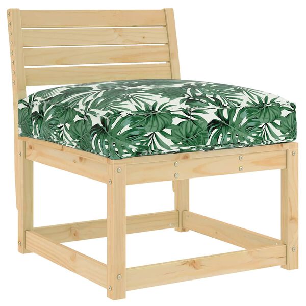 vidaXL Kudde L&ouml;v Bladm&ouml;nster 70 x 70 x 12 cm Oxford Tyg