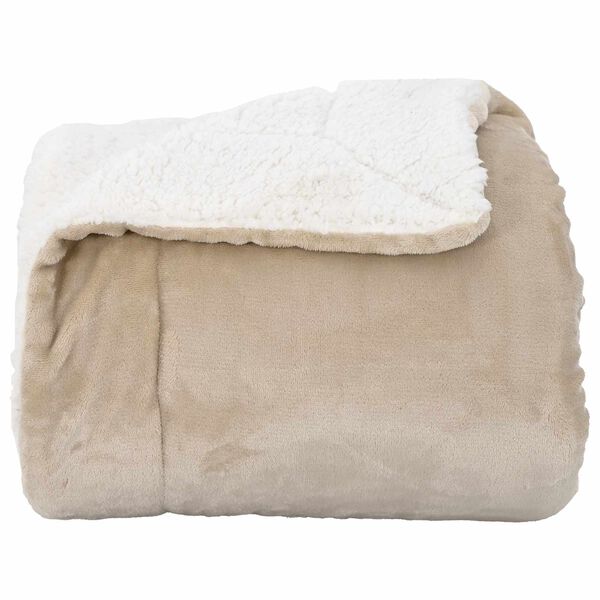 vidaXL Kastfilt Beige 150 x 200 cm Fleece