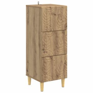 vidaXL L&aring;dans sk&aring;p Artisan-ek 33 x 34,5 x 90 cm Konstruerat tr&auml;