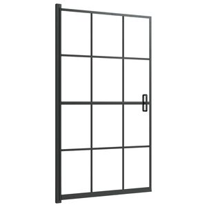 vidaXL Duschv&auml;gg ESG 80x140 cm svart