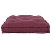 vidaXL Pallettsoffa Kudde Bordeaux 120 x 80 x 12 cm Tyg