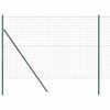 vidaXL Euro St&auml;ngsel Markf&auml;ste 10 x 1,5 m PVC-belagda st&aring;l Gr&ouml;n Mesh