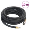 vidaXL Luftslang hybrid svart 10 m gummi och PVC