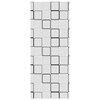 vidaXL Rullgardin f&ouml;r dusch 90x240 cm tyg bredd 86 cm