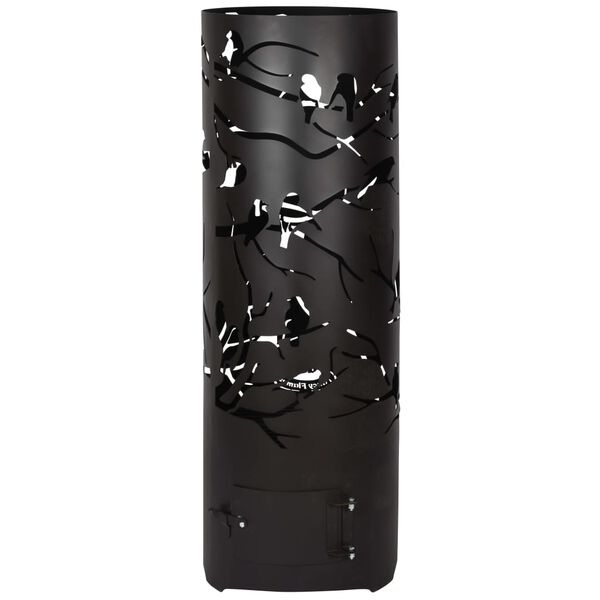 Esschert Design Eldkorg Birds on Twig kolst&aring;l svart FF409