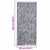 vidaXL Insektsdraperi silver 90x220 cm chenille
