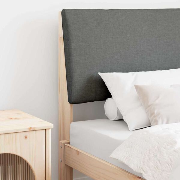 vidaXL Kl&auml;dd s&auml;nggavel M&ouml;rkgr&aring; 80 cm Massiv furu