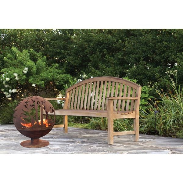 Esschert Design eldstad laserskuren 57,5x57,5x66 cm rost FF261