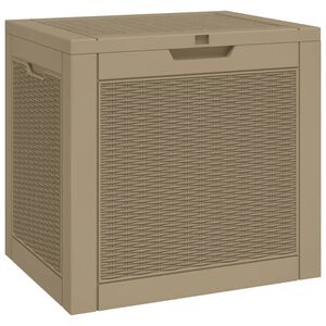 vidaXL Dynbox ljusbrun 55,5x43x53 cm polypropen
