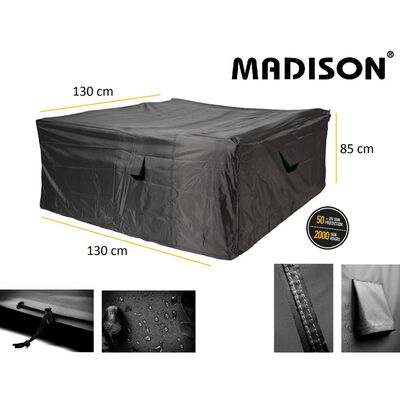 Madison Möbelöverdrag 130x130x85cm grå