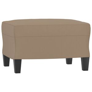 vidaXL Fotpall cappuccino 60x50x41 cm konstl&auml;der
