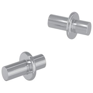 vidaXL Hylla Peg 2 pcs Silver 8,6 x 8,6 x 14,6 mm St&aring;l