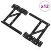 vidaXL S&auml;nglyftmekanism 12 st Svart 340 x 95 x 40 mm J&auml;rn
