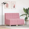 vidaXL Modulsofa utan armst&ouml;d 2 pcs Rosa 55 x 74 x 82 cm Sammet