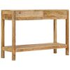 vidaXL Avlastningsbord med 2 l&aring;dor 110x35x75 cm massivt mangotr&auml;