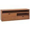 vidaXL TV-b&auml;nk 110x30x40 cm massiv teak