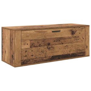vidaXL Skosk&aring;p 100 x 35 x 38 cm Konstruerat tr&auml; Gammalt tr&auml;