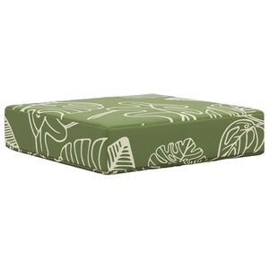 vidaXL Utomhus sitskudde Gr&ouml;na Blad 40 x 40 x 8 cm 100% Polyester