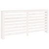 vidaXL Elementskydd vit 169x19x84 cm massiv furu