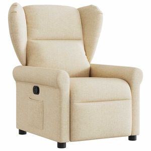 vidaXL Reclinerf&aring;t&ouml;lj gr&auml;ddvit tyg