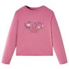 T-shirt med l&aring;nga &auml;rmar f&ouml;r barn hallonrosa 104
