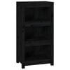 vidaXL Bokhylla svart 50x35x97 cm massiv furu
