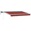vidaXL Manuell markisram med LED-lampor 3,5 x 2 m