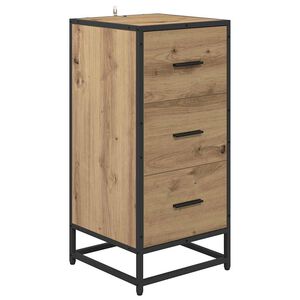 vidaXL Sideboard Artisan Ek 35,5 x 35 x 76 cm