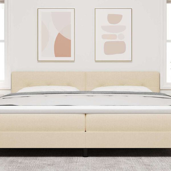 vidaXL LED huvuddyna med LED -remsljus Kr&auml;m 200 cm Polyester