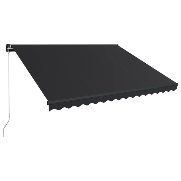 vidaXL Markis manuellt inf&auml;llbar 450x300 cm antracit