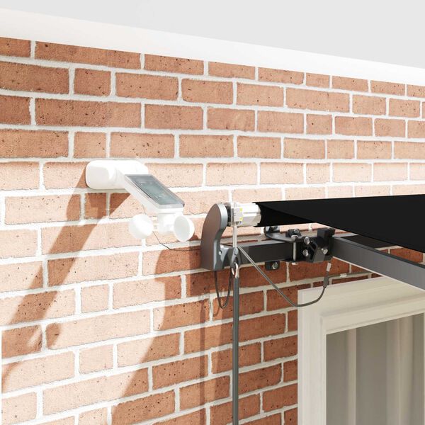 vidaXL Markis tyg med Svart 300 x 250 cm Polyester