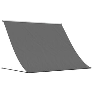 vidaXL Markis inf&auml;llbar antracit 250x150 cm tyg och st&aring;l
