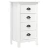 vidaXL Sk&auml;nk Hill vit 46x35x80 cm massiv furu
