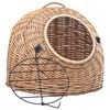 vidaXL Kattbur 60x45x45 cm naturlig pil