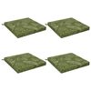 vidaXL Sittkuddar SOEST 4 st 100% Polyester Bladdesign 80 x 80 x 7 cm