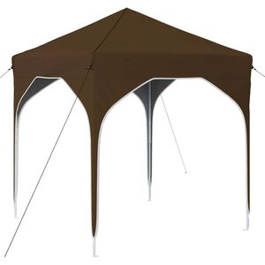 vidaXL Pop-up Partyt&auml;lt 194 x 194 x 245 cm Taupe