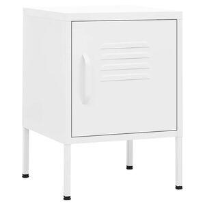 vidaXL S&auml;ngbord vit 35x35x51 cm st&aring;l