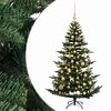 vidaXL Konstgjord julgran med julkulor 120 cm 150 LED-lampor Varmvit