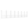 vidaXL U-formad gabionkorg med 8 stolpar j&auml;rn 860x20x200 cm