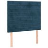 vidaXL S&auml;nggavel m&ouml;rkbl&aring; 90x5x118/128 cm sammet
