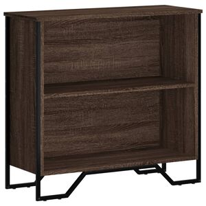 vidaXL Bokhylla brun ek 80x31x74,5 cm konstruerat tr&auml;
