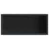 vidaXL Odlingsl&aring;dor med hylla 2 st svart 70x28x70 cm konstrotting