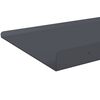 vidaXL Flytande hylla 2 pcs Antracit 80 x 18 x 2,5 cm St&aring;l