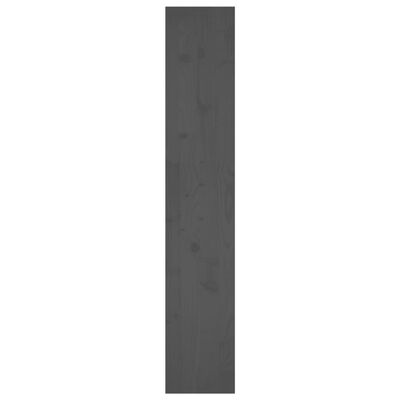 vidaXL Bokhylla/rumsavdelare grå 80x30x167,4 cm massiv furu