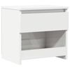 vidaXL S&auml;ngbord vit h&ouml;gglans 40x30x39 cm konstruerat tr&auml;