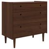 vidaXL Kommode BILBAO M&ouml;rk karamell 90 x 45 x 89 cm