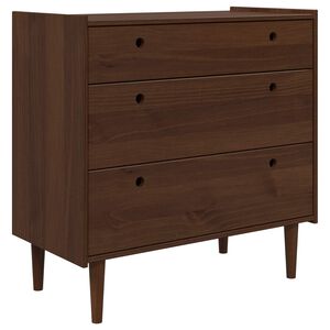 vidaXL Kommode BILBAO M&ouml;rk karamell 90 x 45 x 89 cm