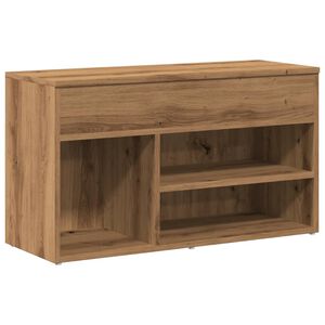 vidaXL Skob&auml;nk artisan ek 80x30x45 cm konstruerat tr&auml;