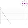 vidaXL St&auml;ngselstolpe Silver 25 x 1,2 m (36 mm n&auml;t) St&aring;l